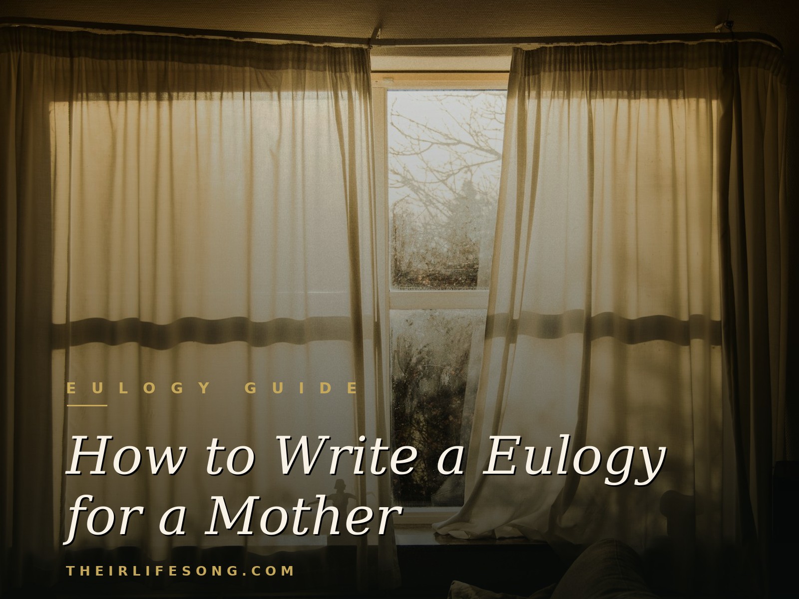 How to Write a Eulogy for a Mother: A Gentle Guide With Examples — Their Life Song Journal