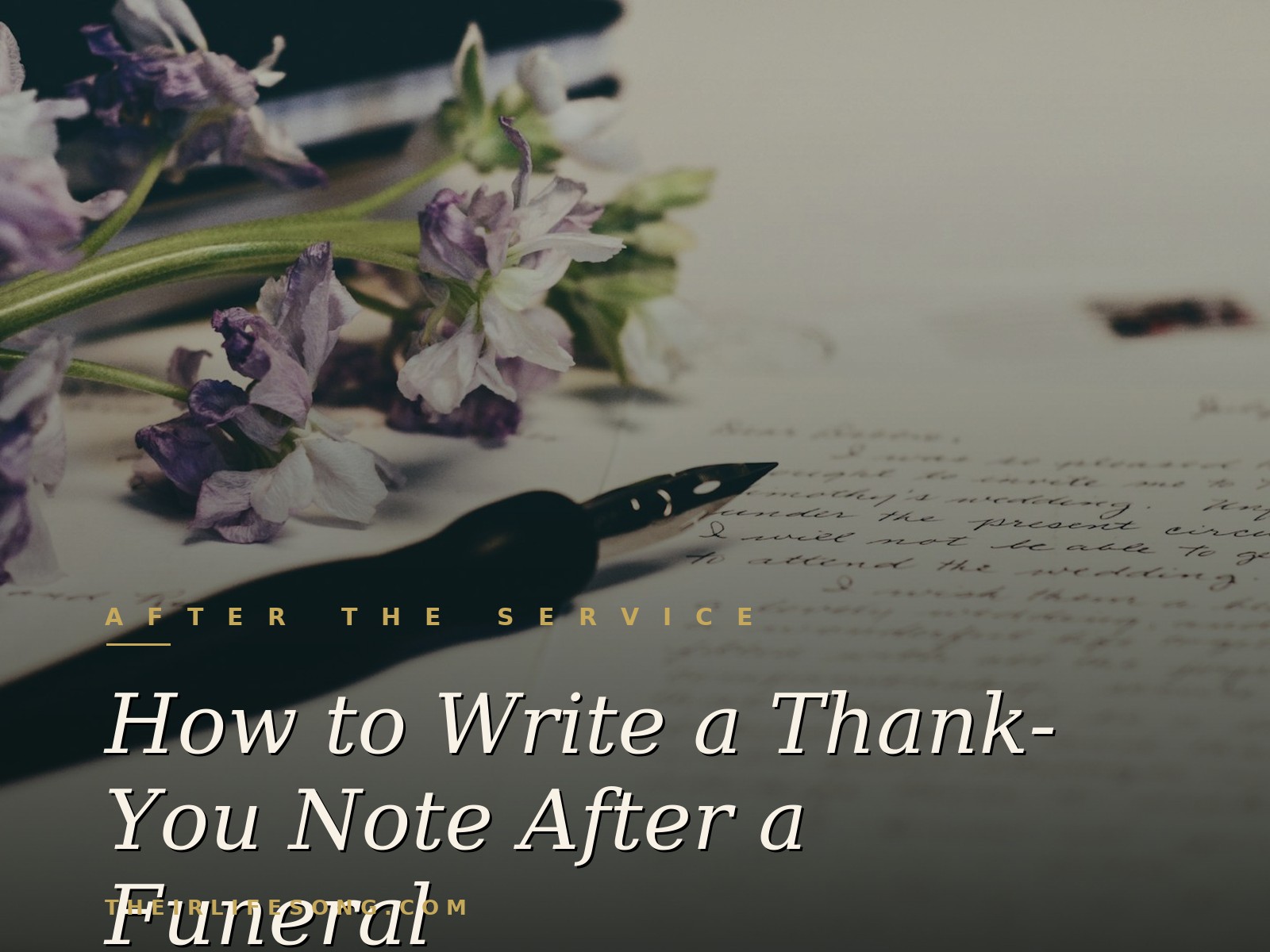 How to Write a Thank-You Note After a Funeral — Their Life Song Journal
