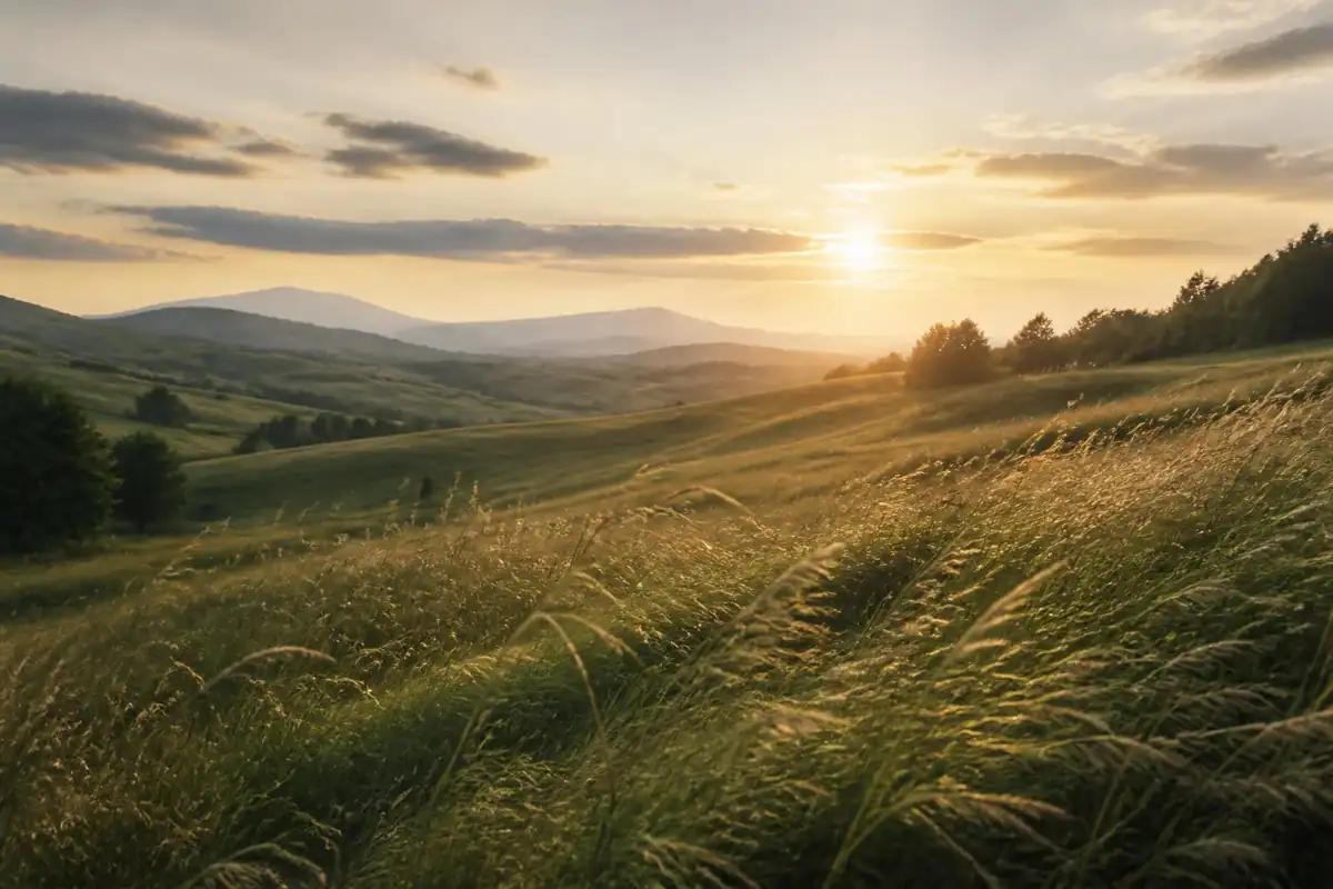 A quiet open meadow