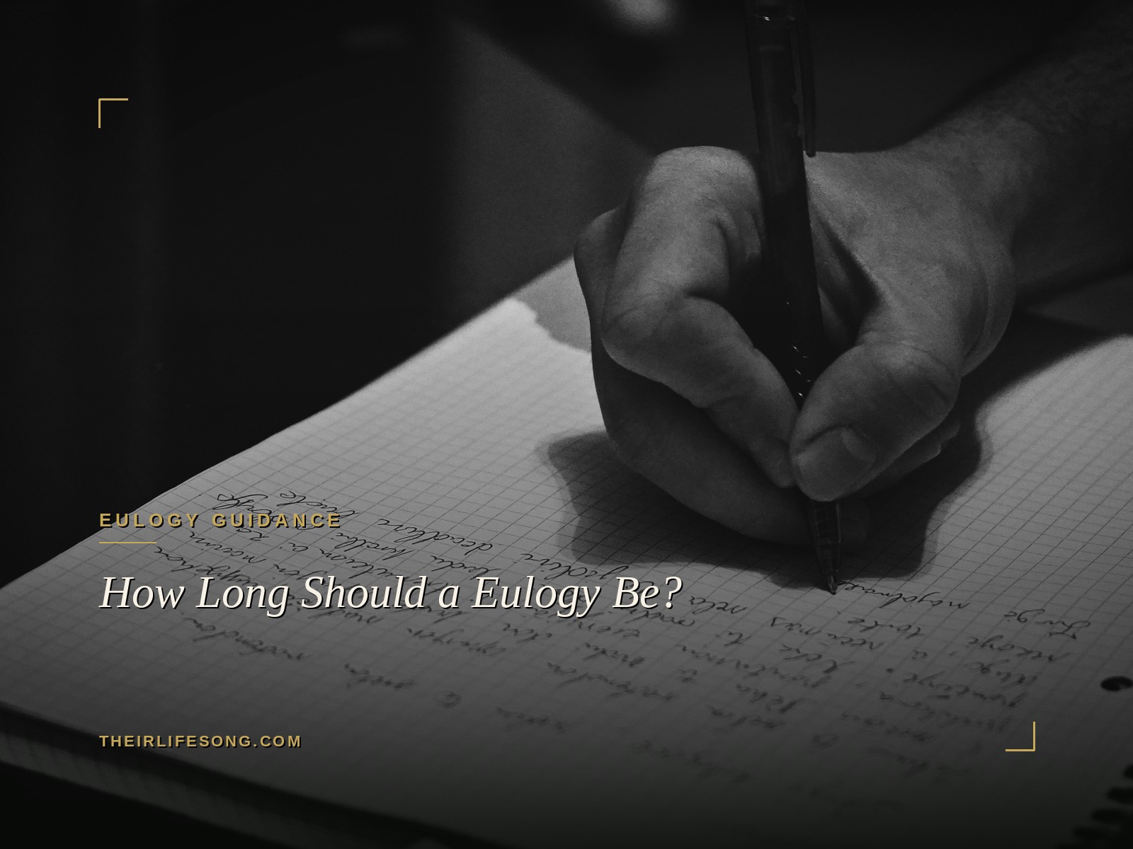How Long Should a Eulogy Be? — Their Life Song Journal