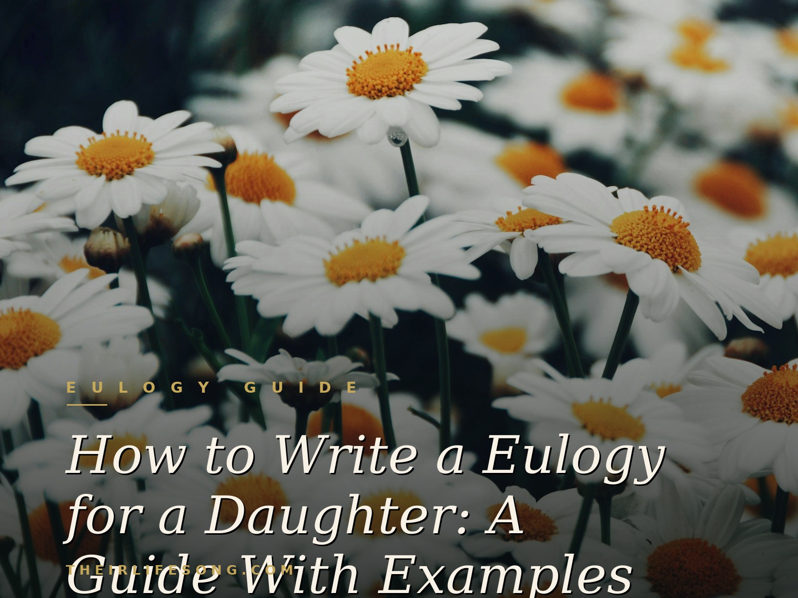 How to Write a Eulogy for a Daughter: A Guide With Examples — Their Life Song Journal