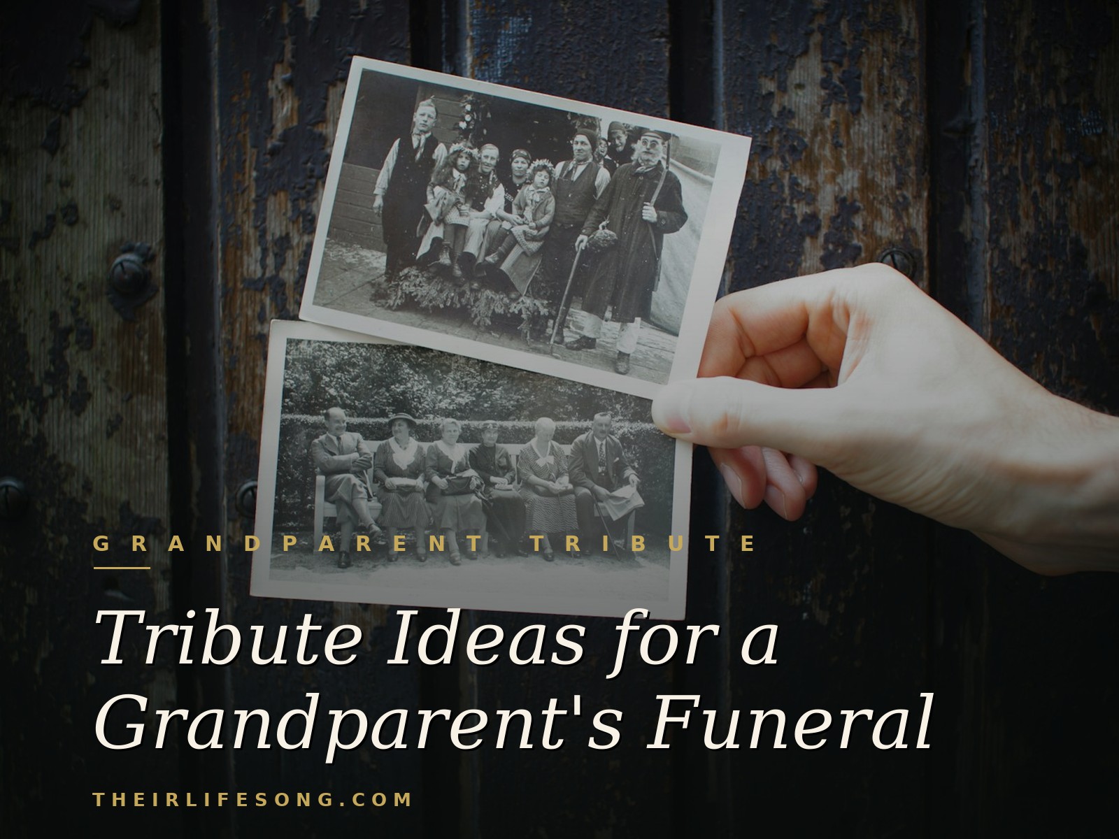 Tribute Ideas for a Grandparent's Funeral — Their Life Song Journal