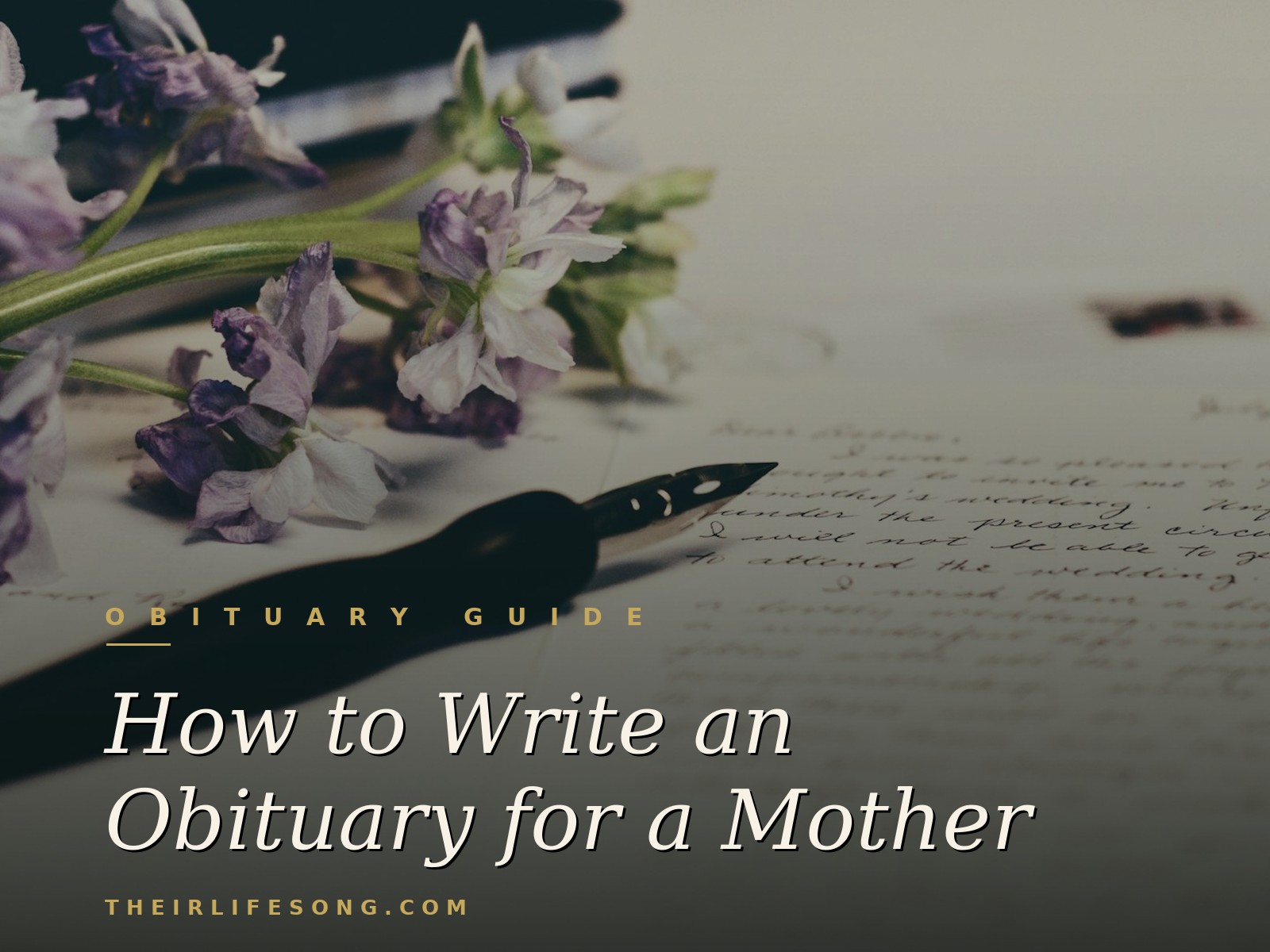 How to Write an Obituary for a Mother — Their Life Song Journal