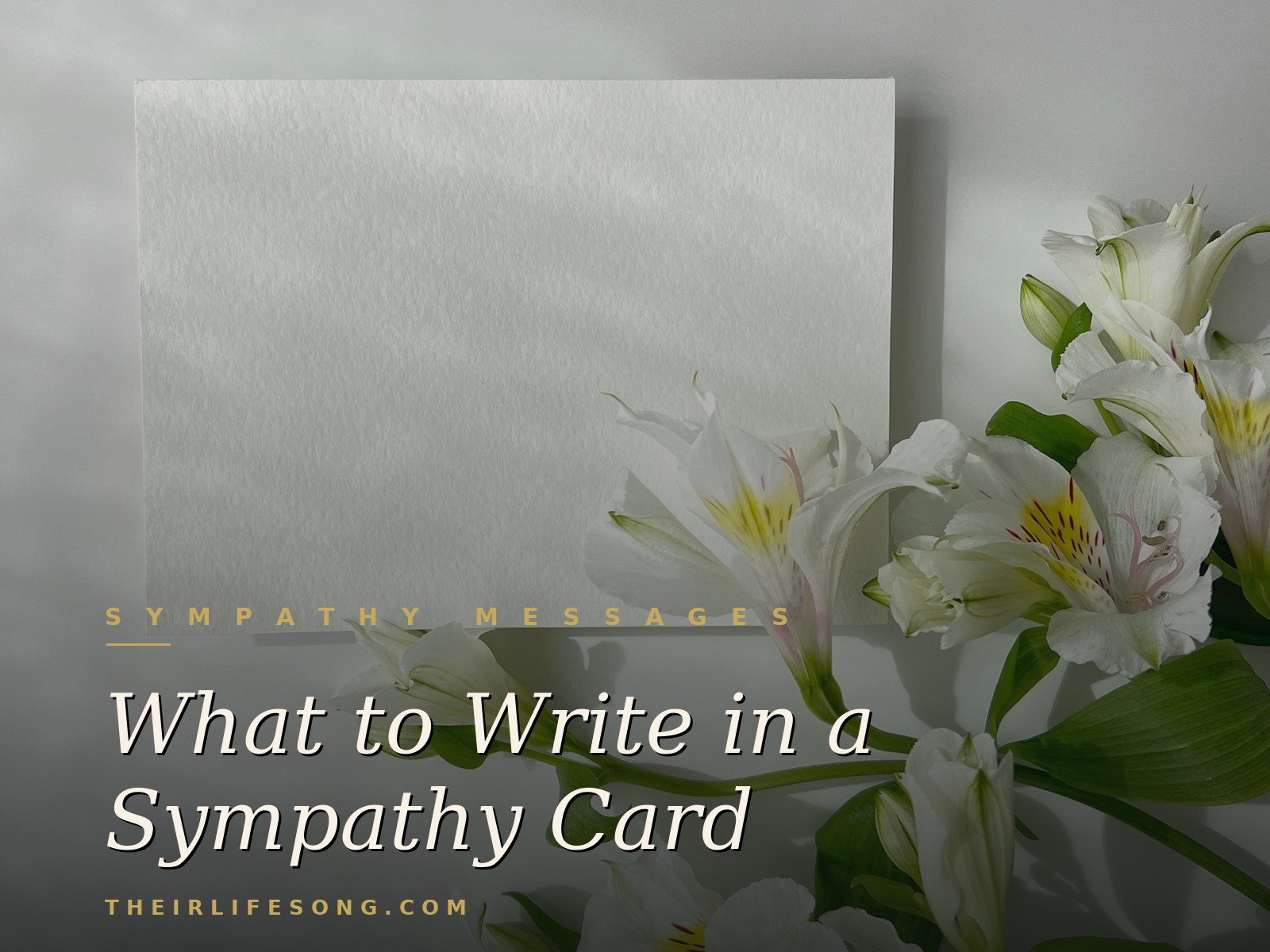 What to Write in a Sympathy Card: Words That Actually Help — Their Life Song Journal