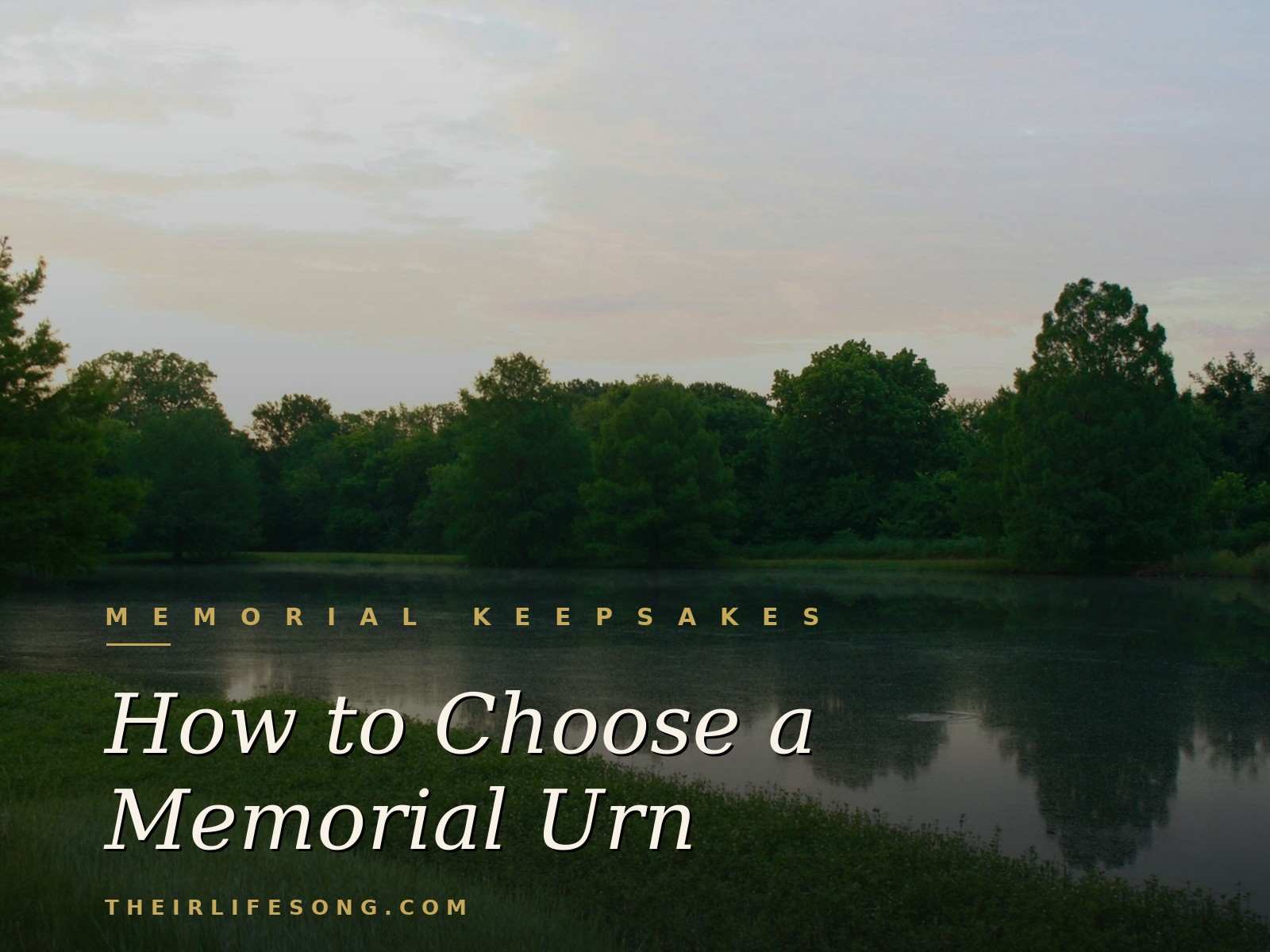 How to Choose a Memorial Urn — Their Life Song Journal