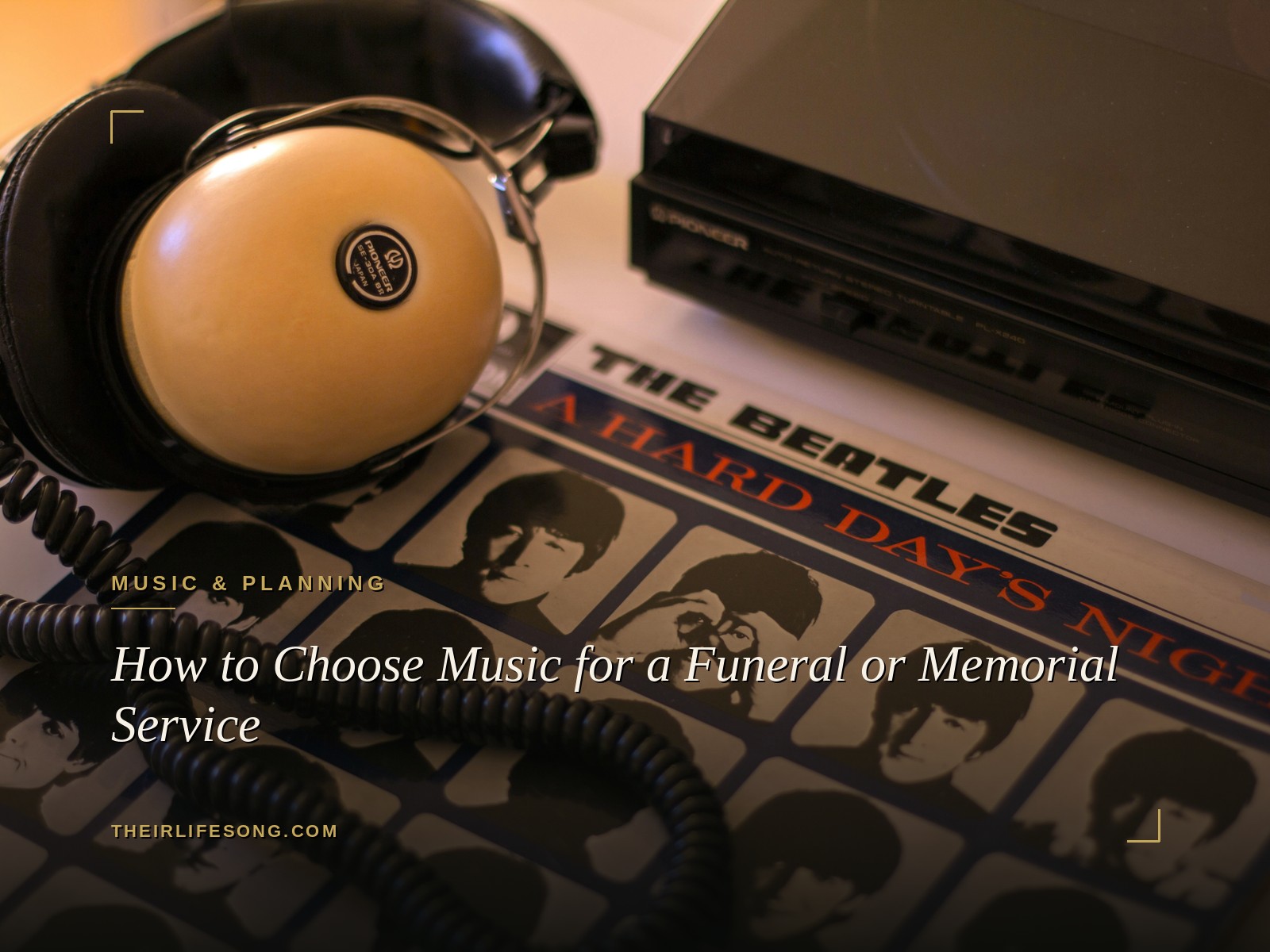 How to Choose Music for a Funeral or Memorial Service — Their Life Song Journal